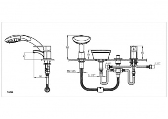 Смеситель д/акрил. ванн МАК 66 #WF_CITY_VIN# картинка