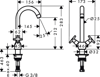 Смеситель д/кухни Logis Classic 71285000 #WF_CITY_VIN# картинка