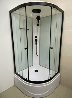 DOMANI-SPA Душевая кабина Delight 99 Slim 90*90*218 Black в.п бел.проз,проф,без элект #WF_CITY_VIN# картинка