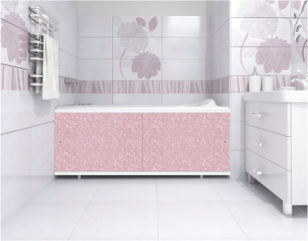 Экран для ванны "КВАРТ УНИВЕРСАЛ" 1,5 розовый иней #WF_CITY_VIN# картинка