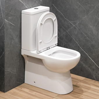 Унитаз-компакт A8060 + сиденье тонкое ДП #WF_CITY_VIN# картинка