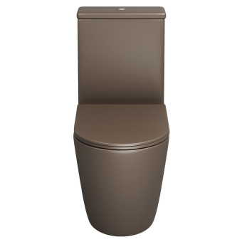Унитаз GR-4480BRMS Color КОРИЧНЕВЫЙ матовый безободковый #WF_CITY_VIN# картинка