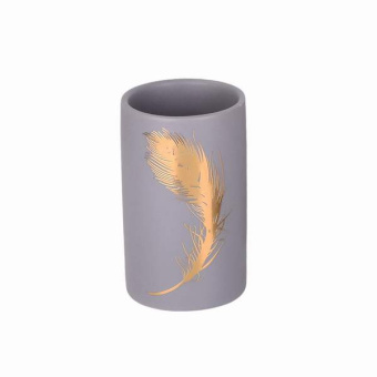 Стакан д/зубных щеток керамика Феникс B4230-2 серый #WF_CITY_VIN# картинка