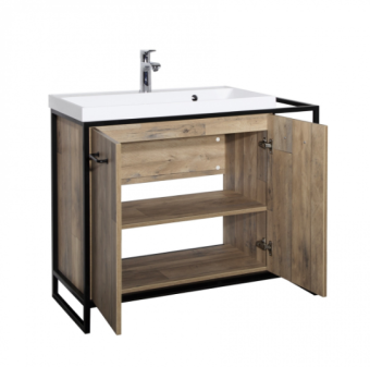Тумба "ЛОФТ" 2.1 80 см ОРИНОКО PLUS с раковиной Marko Комфорт 80 #WF_CITY_VIN# картинка