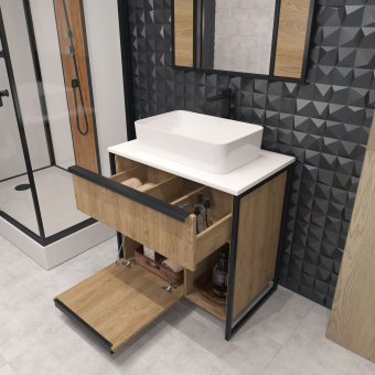 Тумба "Irvin 80" c раковиной Олимпия 560 #WF_CITY_VIN# картинка