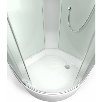 ERLIT ER350926-C3-RUS душевая кабина 90*90*226 СП (Стенка белая, дверцы матовые) #WF_CITY_VIN# картинка