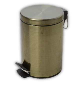 Ведро д/мусора 5л К-645 светлая бронза WasserKRAFT #WF_CITY_VIN# картинка