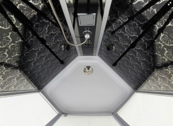 NG 7717B (Ниагара) душевая кабина 100*100*215 н.п. (черная) #WF_CITY_VIN# картинка