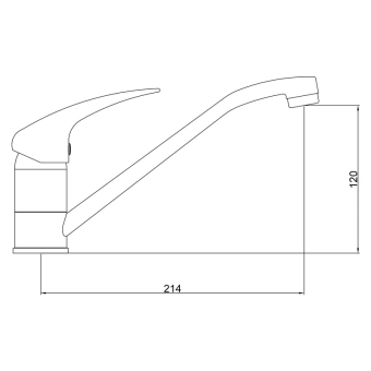 Смеситель GROSS AQUA Basic д/кухни 3210257C-G0110 #WF_CITY_VIN# картинка