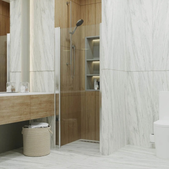 Дверь душевая Уно 90*185 хром.проз #WF_CITY_VIN# картинка