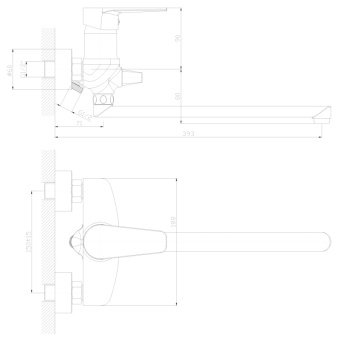 Смеситель универс. DR69043 #WF_CITY_VIN# картинка
