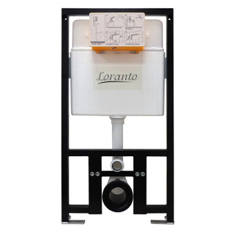 (SET)LORANTO Инсталляция 51см + кнопка Loranto кр.белый глянец+Унитаз подвесной Solido WH-028 безобо #WF_CITY_VIN# картинка