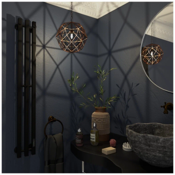 Полотенцесушитель Inaro 120*6*018 (Эл.,Черн(мат),3секц по 3вст,ТэнКанцер300W,4кроншт #WF_CITY_VIN# картинка