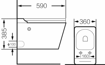Унитаз GR-5501 impuls подвесной с тонкой крышкой #WF_CITY_VIN# картинка