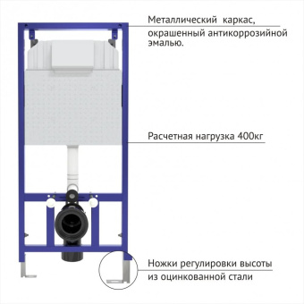 Инсталляция Berges NOVUM кнопка F5 Soft Touch черная #WF_CITY_VIN# картинка