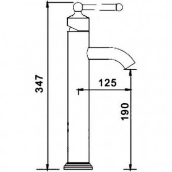 Смеситель F1052-11 для раковины/кухни с гайкой d40 #WF_CITY_VIN# картинка