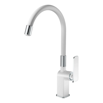 Смеситель HAIBA д/кухни HB73548-8 белый/хром #WF_CITY_VIN# картинка