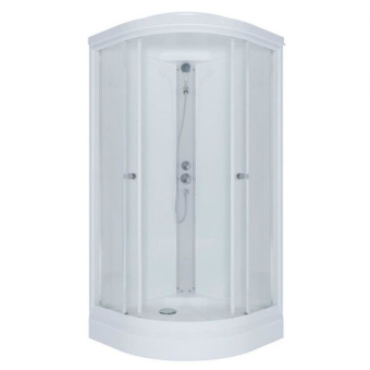 УЛЬТРА А ДН4 душевая кабина 90*90 1/4 круга/низ.подд./Белый !!!АКЦИЯ!!!ХИТ ПРОДАЖ!!! #WF_CITY_VIN# картинка