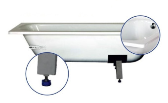 Ванна стальная DONNA VANNA 105*65 белая орхидея (ВИЗ) #WF_CITY_VIN# картинка