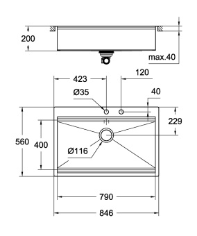 Мойка кухонная Grohe K800 31584SD0 #WF_CITY_VIN# картинка