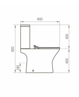 Унитаз-компакт EG307T безободковый ,круг смыв,сиденье тонкое ДП #WF_CITY_VIN# картинка