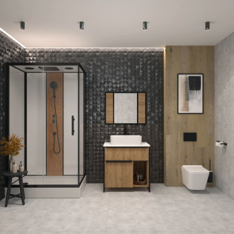 Тумба "Irvin 80" c раковиной Олимпия 560 #WF_CITY_VIN# картинка