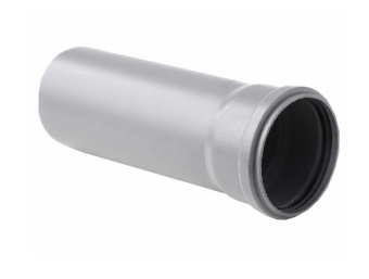 Труба с раструбом 50 0,5 м внутр.(Серая) (105) #WF_CITY_VIN# картинка