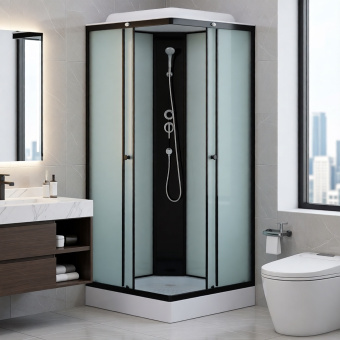 Душевая кабина ДАНА-70-06 90*90*210 низ.поддон квадрат #WF_CITY_VIN# картинка