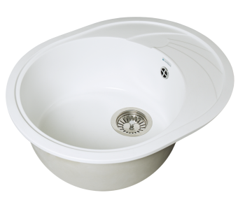 Кухонная мойка GranAlliance G-33, молочный 575х465х200 мм (ДхШхВ)  #WF_CITY_VIN# картинка