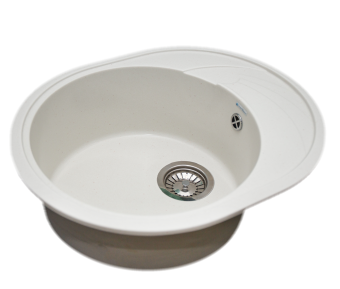 Кухонная мойка GranAlliance G-33, белый 575х465х200 мм (ДхШхВ)  #WF_CITY_VIN# картинка