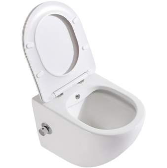 Унитаз подвесной UNO BB3105CHR-BS/SCс функцией биде и смесителем BelBagno  #WF_CITY_VIN# картинка