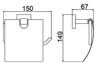 Бумагодержатель с крышкой D240222 черный #WF_CITY_VIN# картинка