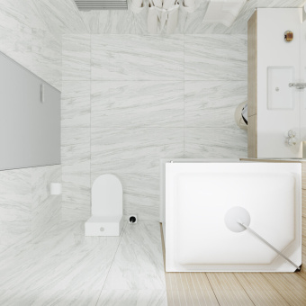 КВАДРО 120*80 А Душевая кабина прямоуг., н.п., Белый, Полосы, ДН4 #WF_CITY_VIN# картинка