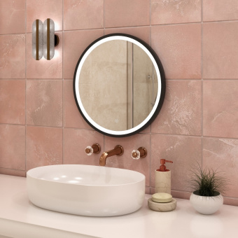 Зеркало Style Black Led c сенсором D600 ЗЛП1016 #WF_CITY_VIN# картинка
