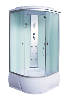 AQUACUBIC 3102В 90*90*220 гл.п.  fabric white #WF_CITY_VIN# картинка