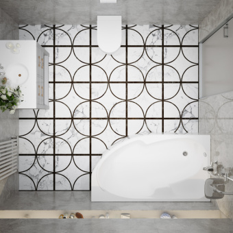 Акриловая ванна София 150*95 левая+каркас София+Экран София #WF_CITY_VIN# картинка