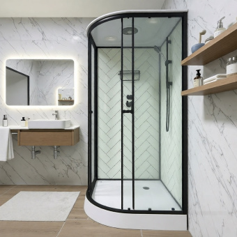 Душевая кабина ДАНА-83 100*100*215 (ПАРКЕТ) низ.п. #WF_CITY_VIN# картинка