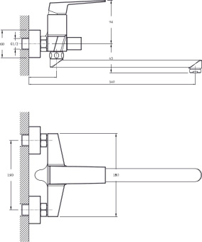 Смеситель д/ванны Thira TR3635-51 #WF_CITY_VIN# картинка