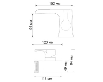 Смеситель Berkel 4869 для умывальника Wasser KRAFT #WF_CITY_VIN# картинка