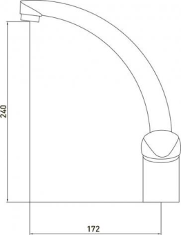 Смеситель GROSS AQUA Elegance д/кухни 3505500C-A02 #WF_CITY_VIN# картинка