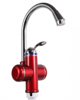 Кран мгновенного нагрева воды КА-001R, цвет красный 3000Вт #WF_CITY_VIN# картинка