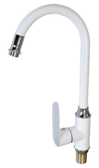 Смеситель GFmark д/кухни 5254 белый/хром, вывод #WF_CITY_VIN# картинка