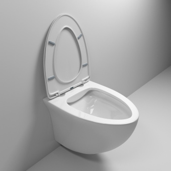 Унитаз подвесной GR-4456S безободковый с тонкой крышкой #WF_CITY_VIN# картинка