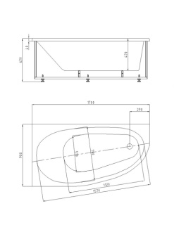 Акриловая ванна Дива 170*90 правая #WF_CITY_VIN# картинка