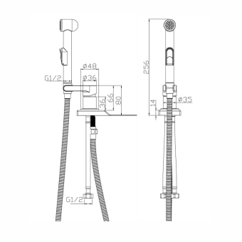 Смеситель Gota Rocio д/унитаза G358610 Special  #WF_CITY_VIN# картинка