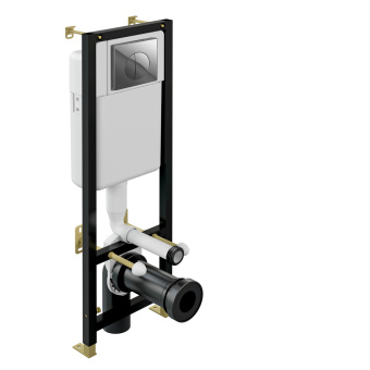 S-IN-BLACK-Cg-w  Инсталляция BLACK 35 для унитаза кнопка LEON хром глянец #WF_CITY_VIN# картинка