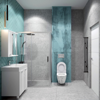 Унитаз подвесной K505MD безободковый, сиденье тонкое ДП, БЕЛЫЙ МРАМОР #WF_CITY_VIN# картинка