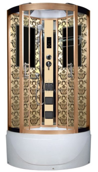 NG 7790 G (Ниагара) душевая кабина 90*90*215 гл.п (золотые стенки) #WF_CITY_VIN# картинка