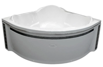 СОРРЕНТО-CHROME ванна 1480*1480 +рама-подставка+слив-перелив+фронт.панель+форсунки #WF_CITY_VIN# картинка