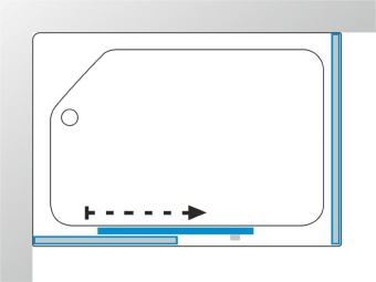 КВАДРО 120*80 А Душевая кабина прямоуг., н.п., Белый, Полосы, ДН4 #WF_CITY_VIN# картинка